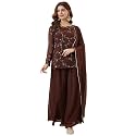 MOKOSH Womens Georgette Short Kurti Palazzo with