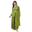 MOKOSH Womens Georgette Short Kurti Palazzo with