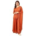 MOKOSH Womens Georgette Short Kurti Palazzo with