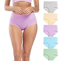 Molasus Women's Cotton Underwear High Waisted Full Coverage Ladies Panties (Regular &amp; Plus Size)