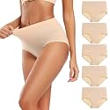 Molasus Women's Cotton Underwear High Waisted Full Coverage Ladies Panties (Regular &amp; Plus Size)