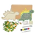 Mold Your Memories Dino Glass Mosaic Art and Craft DIY kit for Boys and Girls. DIY Ganpati Making Kit, Creative Kits for Kids.Craft Kits &amp; Supplies,Gifts for Kids Ages 3 to 12 Years