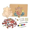 Mold Your Memories Dino Glass Mosaic Art and Craft DIY kit for Boys and Girls. DIY Ganpati Making Kit, Creative Kits for Kids.Craft Kits &amp; Supplies,Gifts for Kids Ages 3 to 12 Years