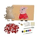 Mold Your Memories pepa Pig Glass Mosaic Art and Craft DIY kit for Boys and Girls. DIY Ganpati Making Kit, Creative Kits for Kids.Craft Kits &amp; Supplies,Gifts for Kids Ages 3 to 12 Years