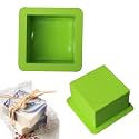 MoldBerry Silicone Soap Mold | Square Soap Mould | Single Square Cavity Soap Making Mould | Homemade Soap Making Mold for Soap Making, Bath Bomb and Bath Products (Multicolor – Pk1)
