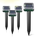 Mole Repellent Solar Powered Outdoor Chipmunk Repellent Ultrasonic