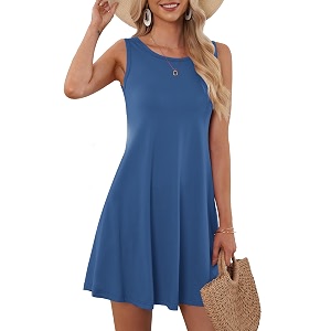 MOLERANI Womens Casual Summer Swing Simple Loose