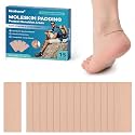 Moleskin Blister Pads for Feet &amp; Heels, Essential for Travelers – 15 Sheets