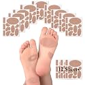 Moleskin for Blisters, Adhesive Moleskin Padding, Moleskin Pads for Feet, Shoes, Toes, Heel | Blister Prevention Tape Patch (12 Sheets - 132 Pieces Total)
