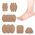 Moleskin for Blisters, Adhesive Moleskin Padding, Moleskin Pads for Feet, Shoes, Toes, Heel | Blister Prevention Tape Patch (10 Sheets - 60 Pieces Total)