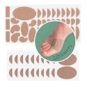 Moleskin for Blisters Feet, Adhesive Moleskin Pads, Multi-Shaped Moleskin Padding for Shoes, Toes, Heel | Blister Prevention and Reduce Friction - 20 Sheets (130 Pieces Total)