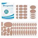 Moleskin for Feet, Moleskin Adhesive Pads, Mole Skin Patch for Blisters, Shoes, Toes, Heel | Blister Prevention Tape Pads Reduce Friction - 20 Sheets (182 Pieces Total)