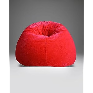 mollismoons bean bag xxxl size for adults amp kids fur bin bag luxury bean bag chair red bean bag without beans coverassembly required