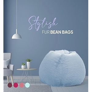 mollismoons bean bag xxxl size for adultsamp kids fur bin bag luxury bean bag chair sky blue bean bag without beans coverassembly required