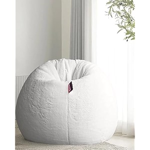 mollismoons bean bag xxxl size for adults amp kids fur bin bag luxury bean bag chair white bean bag without beans coverassembly required