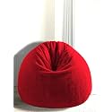 Mollismoons Bean Bag XXXL Size for Adults &amp; Kids Fur bin Bag Luxury Bean Bag Chair (Red, Bean Bag Without Beans Cover(Assembly Required))