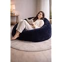 Mollismoons Faux Fur Bean Bag Chair Cover for Adults & Kids | Luxury Lounger & Round Floor Sofa Seating | Modern Cozy Feel | No Beans Included