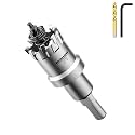 Mollom 1-1/8" (29mm) Heavy Duty Carbide Hole Saw with 2 Pilot Bits