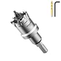 Mollom 1-3/16" (30mm) Heavy Duty Carbide Hole Saw with 2 Pilot Bits