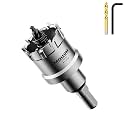 Mollom 1-5/16" (34mm) Heavy Duty Carbide Hole Saw with 2 Pilot Bits