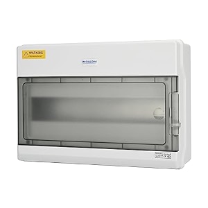 mollom 15 way power distribution box with bus bars and din rail