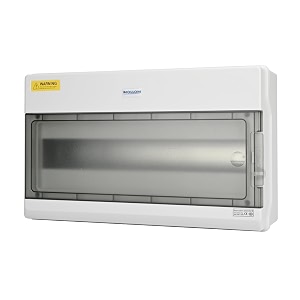 mollom 18 way power distribution box with bus bars and din rail
