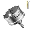 Mollom 2-1/2" (64mm) Heavy Duty Carbide Hole Saw with 2 Pilot Bits