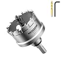 Mollom 2-1/4" (57mm) Heavy Duty Carbide Hole Saw with 2 Pilot Bits