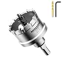 Mollom 2-1/8" (54mm) Heavy Duty Carbide Hole Saw with 2 Pilot Bits