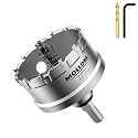 Mollom 2-11/16" (68mm) Heavy Duty Carbide Hole Saw with 2 Pilot Bits