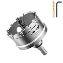 Mollom 2-3/8" (60mm) Heavy Duty Carbide Hole Saw with 2 Pilot Bits