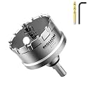 Mollom 2-5/16" (59mm) Heavy Duty Carbide Hole Saw with 2 Pilot Bits