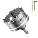 Mollom 2-5/8" (67mm) Heavy Duty Carbide Hole Saw with 2 Pilot Bits