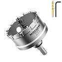 Mollom 2-9/16" (65mm) Heavy Duty Carbide Hole Saw with 2 Pilot Bits