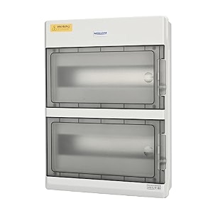 mollom 24 way power distribution box with bus bars and din rail