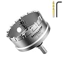 Mollom 3-1/16" (78mm) Heavy Duty Carbide Hole Saw with 2 Pilot Bits