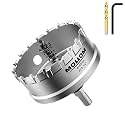 Mollom 3-1/4" (83mm) Heavy Duty Carbide Hole Saw with 2 Pilot Bits