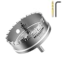 Mollom 3-13/16" (97mm) Heavy Duty Carbide Hole Saw with 2 Pilot Bits