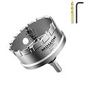 Mollom 3" (76mm) Heavy Duty Carbide Hole Saw with 2 Pilot Bits
