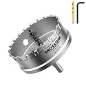 Mollom 3-5/8" (92mm) Heavy Duty Carbide Hole Saw with 2 Pilot Bits