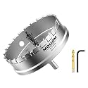 Mollom 4-1/2" (115mm) Heavy Duty Carbide Hole Saw with 2 Pilot Bits