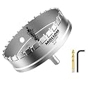 Mollom 5" (127mm) Heavy Duty Carbide Hole Saw with 2 Pilot Bits