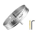 Mollom 7" (178mm) Heavy Duty Carbide Hole Saw with 2 Pilot Bits