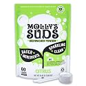 Molly's Suds Dishwasher Powder | Clean Dishwasher Detergent, Cuts Grease & Rinses Clean (Residue-Free) for Sparkling Dishes | 60 Loads (Citrus)