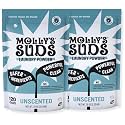 Molly's Suds Original Laundry Detergent Powder | Clean Laundry Detergent Powder for Sensitive Skin | Simple, Effective Ingredients, Stain Fighting | 240 Loads (Unscented)