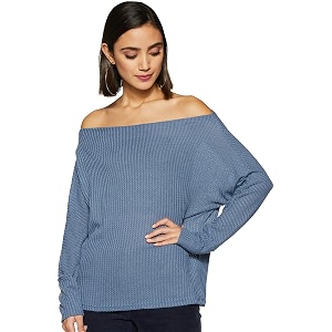 Molly Sue Womens Blouson Synthetic Pullover