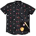 Molokai Surf Button Down Slim Fit Hawaiian Short Sleeve Shirts