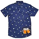 Molokai Surf Button Down Slim Fit Hawaiian Short Sleeve Shirts