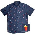 Molokai Surf Button Down Slim Fit Hawaiian Short Sleeve Shirts