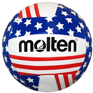Molten Stars and Stripes Recreational Volleyball Red